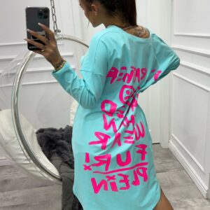 Bluzka/tunika NKD od Miss City– kolor morski - DARMOWA DOSTAWA od 99 zł