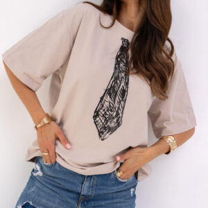 T-Shirt Cravat (beż) Miss City Official