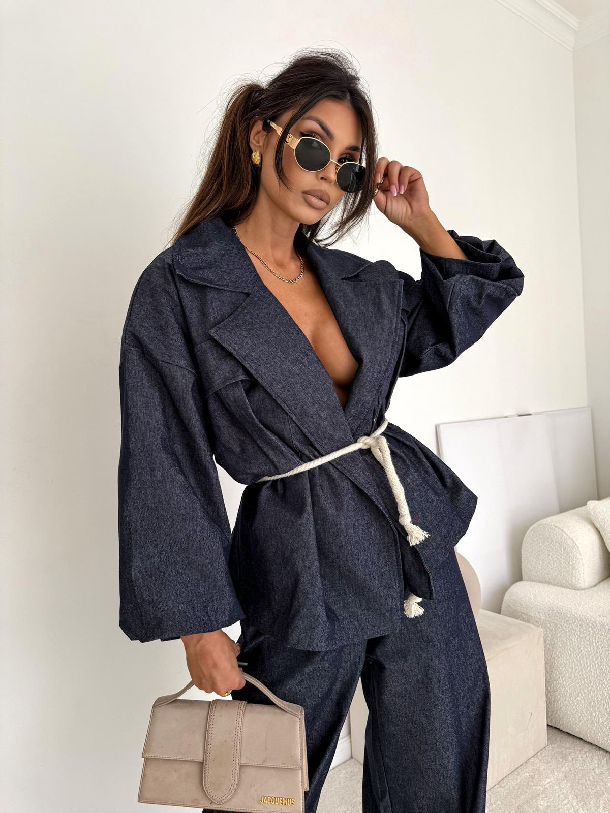 Komplet Denim Wiązany Lil Glam - zdjęcie 2