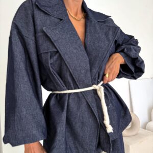 Komplet Denim Wiązany Lil Glam