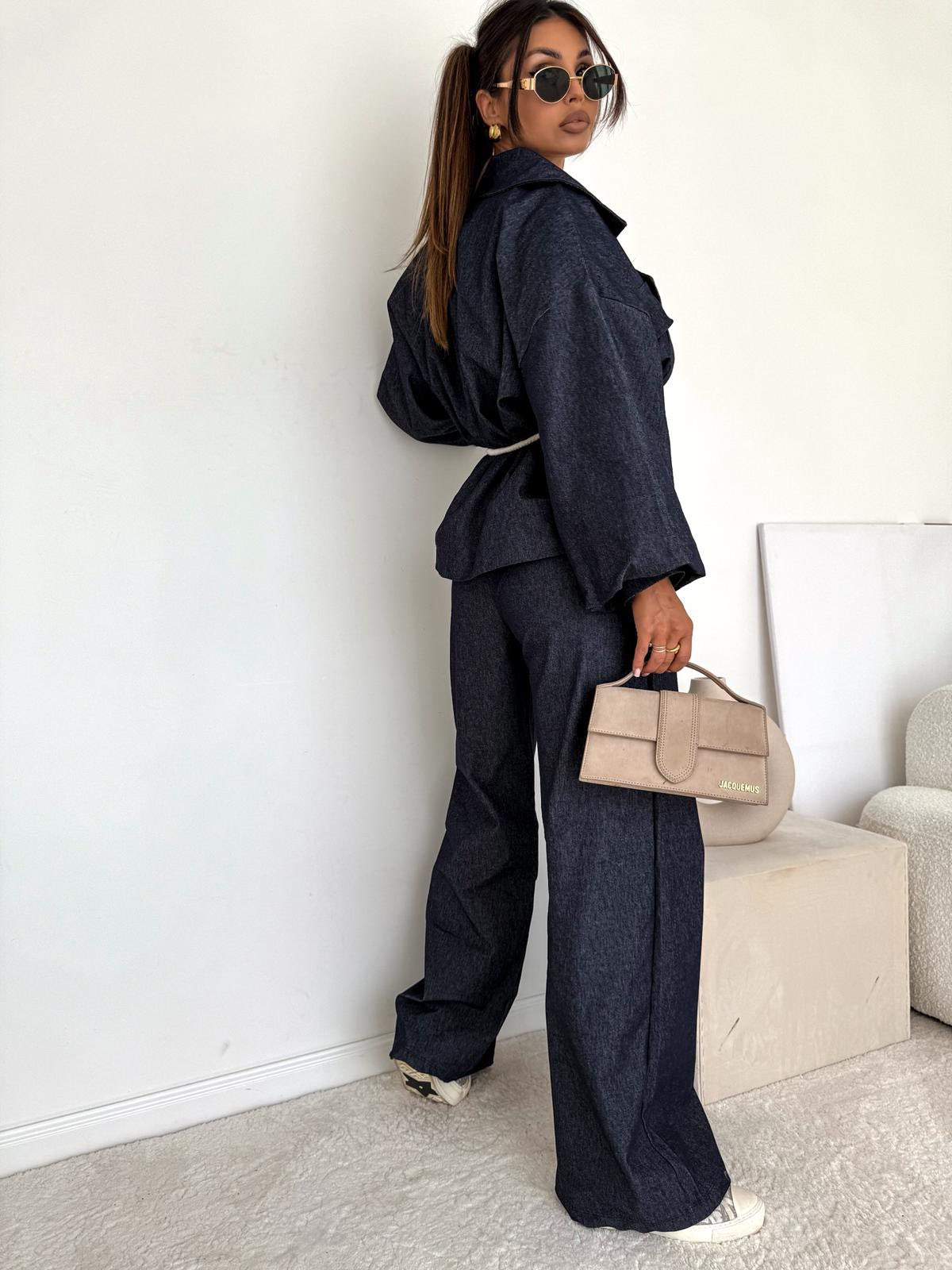 Komplet Denim Wiązany Lil Glam - zdjęcie 5
