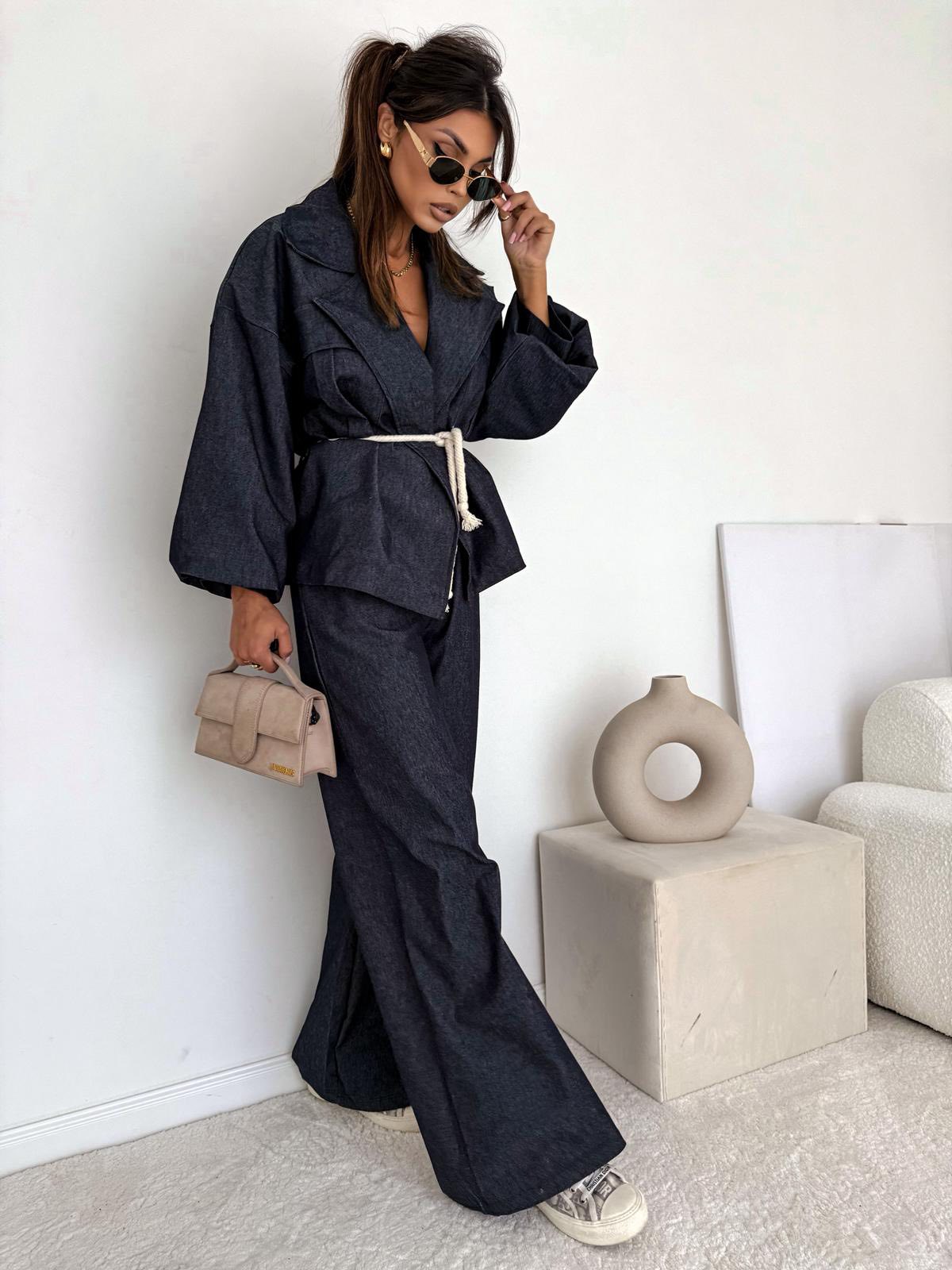 Komplet Denim Wiązany Lil Glam - zdjęcie 6