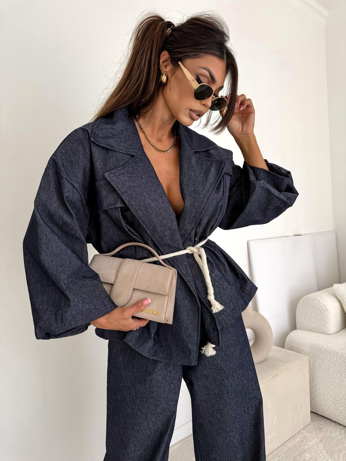 Komplet Denim Wiązany Lil Glam - zdjęcie 3
