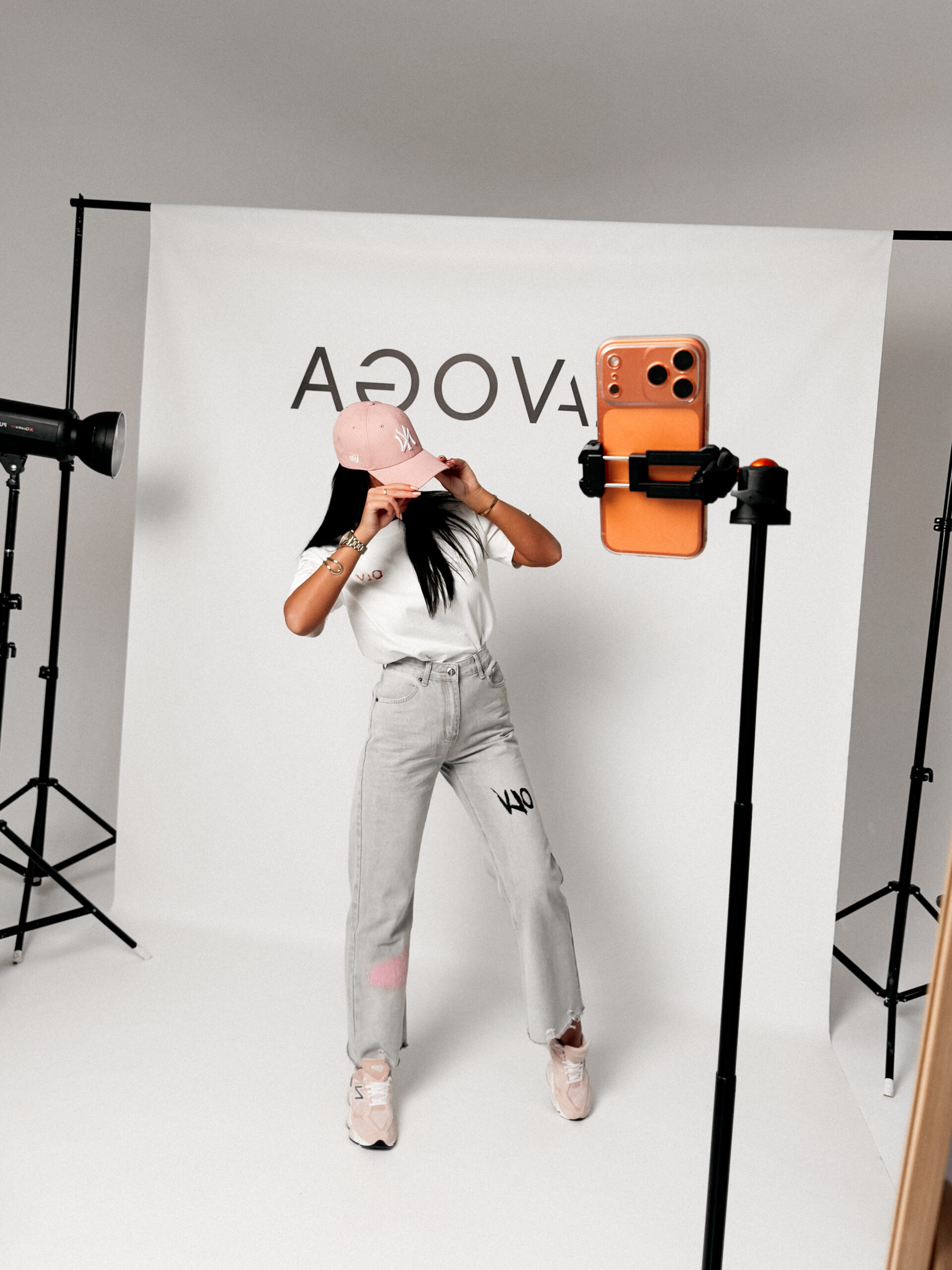 OLAVOGA | T-SHIRT DAMSKI BLUSH | ECRU - zdjęcie 4