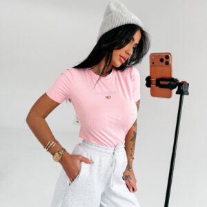 OLAVOGA | T-SHIRT DAMSKI SIENA | POWDER PINK