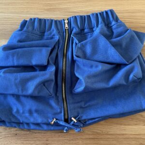 Spódniczko-spodenki jeansowe TASCA | LAVESTINO | ciemny jeans | ROZMIARY