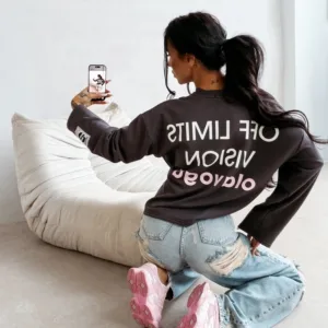 OLAVOGA Bluza damska URBAN ROYAL | GRAFIT | uni